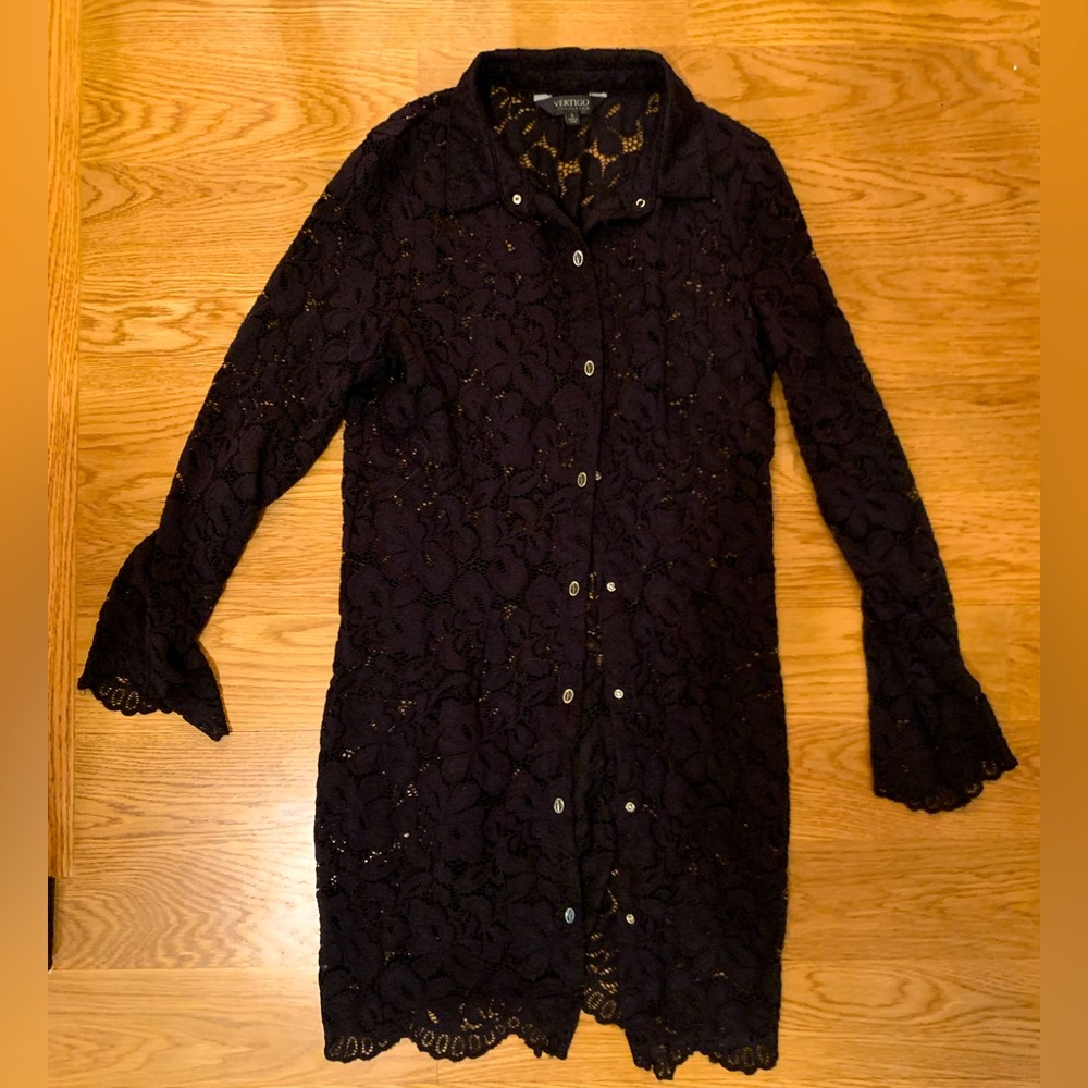 Vertigo Lacey Button Dress